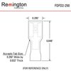 Remington Industries Fully Insulated Quick Connect Terminals, Female, PVC, 14-16 AWG, Blue, 100 Pcs FDFD2-250-100